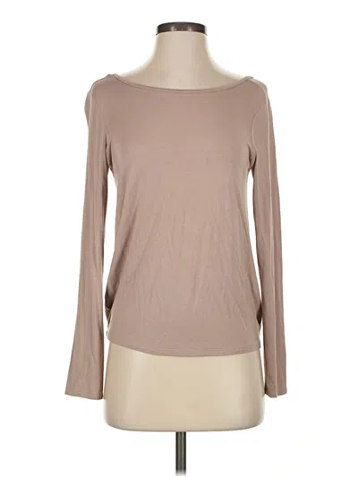 Pre-owned Lulus Long Sleeve T-shirt In Brown