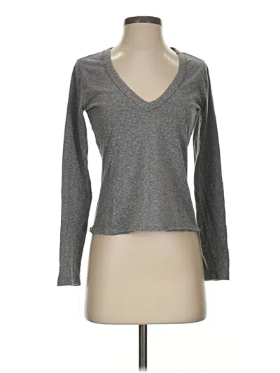 Pre-owned Lulus Long Sleeve T-shirt In Gray