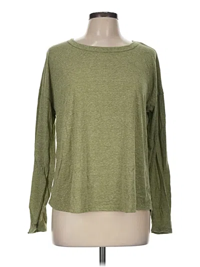 Pre-owned Lulus Long Sleeve T-shirt In Green