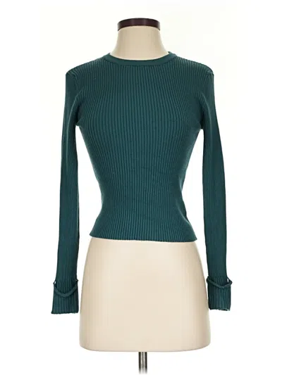 Pre-owned Lulus Long Sleeve T-shirt In Teal