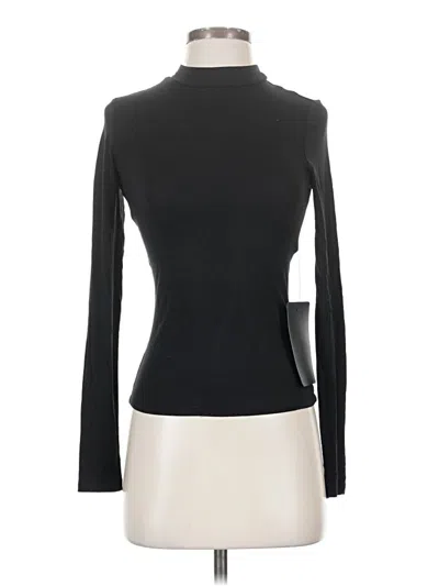 Pre-owned Lulus Long Sleeve Turtleneck In Black