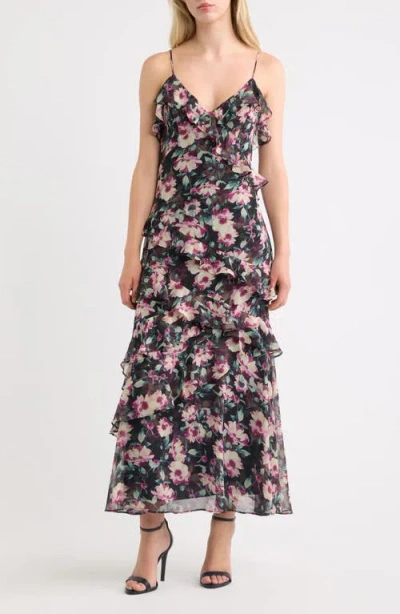 Lulus Luella Ruffle Maxi Dress In Multi