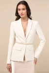 Lulus Luxe Guarantee Gold Pearl Chain Belt In Gold