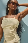 Lulus Mahsa Cream Crochet Embroidered Asymmetrical Tank Top In Neutral