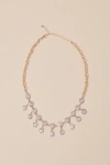 Lulus Major Dazzle Gold Rhinestone Statement Necklace In Gold