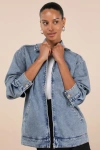 Lulus Marella Light Wash Oversized Denim Jacket