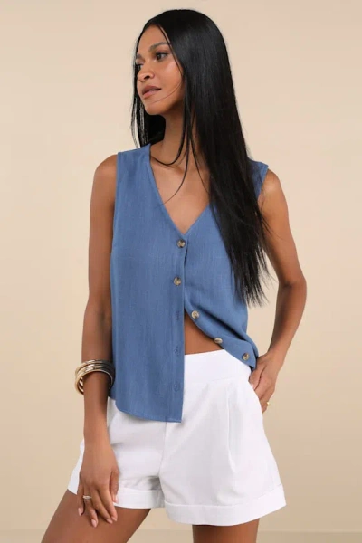 Lulus Marieke Ivory Pleated High-rise Shorts