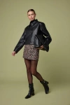 Lulus Mariely Black Vegan Leather Button-front Cropped Jacket In Black
