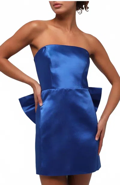 Lulus Melody Bow Back Dress In Royal Bllue In Blue