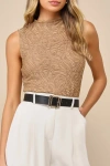 Lulus Modish Muse Black And Ivory Cutout Buckle Belt Set In Black And Ivory