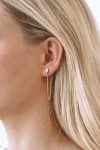 Lulus More For Me Gold Rhinestone Earrings Set In Gold