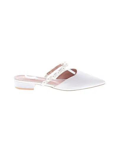 Pre-owned Lulus Mule/clog In White