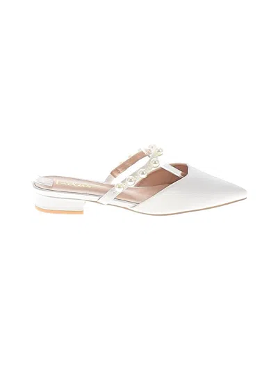 Pre-owned Lulus Mule/clog In White