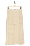 Lulus Never Ending Lace Maxi Skirt In Ivory/ Ivory