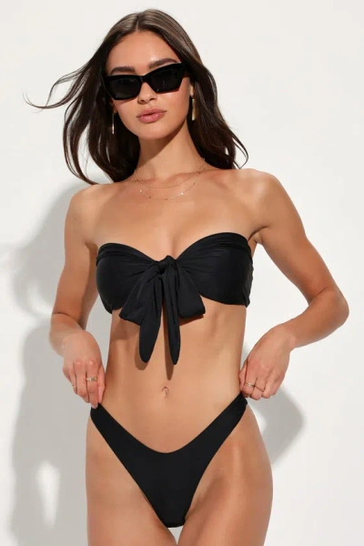 Lulus Nova Black Bikini Bottom