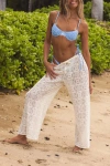Lulus Oliwa Cream Crochet Lace Swim Cover-up Pants