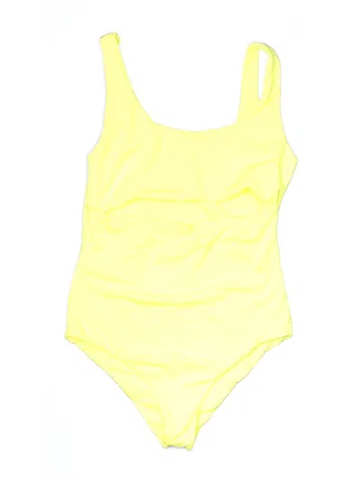 Pre-owned Lulus One Piece Swimsuit In Yellow