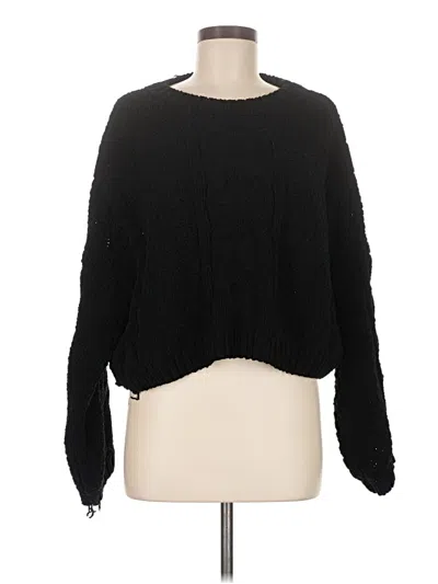 Pre-owned Lulus Pullover Sweater In Black