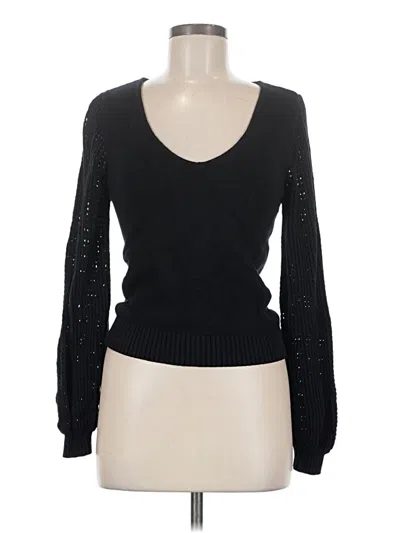 Pre-owned Lulus Pullover Sweater In Black
