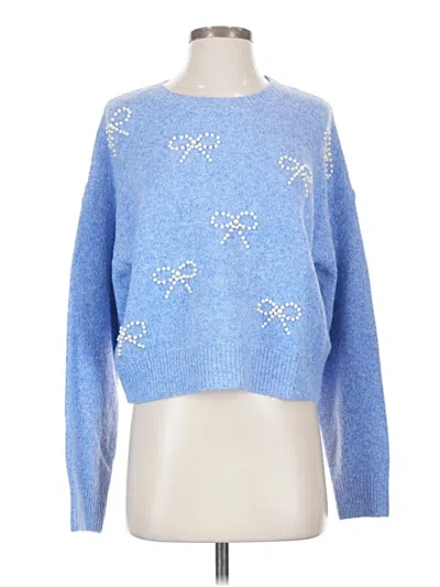 Lulus Pullover Sweater In Blue