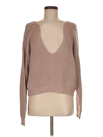Lulus Pullover Sweater In Brown