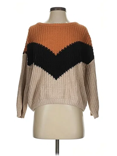 Pre-owned Lulus Pullover Sweater In Brown