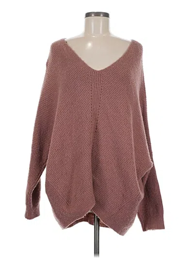 Pre-owned Lulus Pullover Sweater In Brown