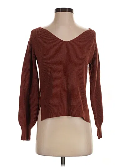 Pre-owned Lulus Pullover Sweater In Brown
