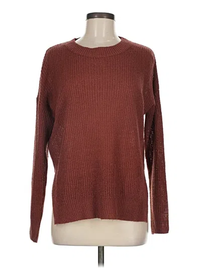 Pre-owned Lulus Pullover Sweater In Burgundy