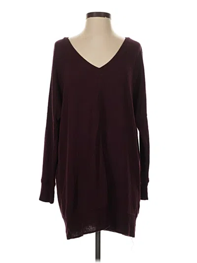 Pre-owned Lulus Pullover Sweater In Burgundy