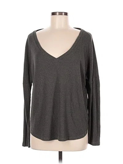 Pre-owned Lulus Pullover Sweater In Gray