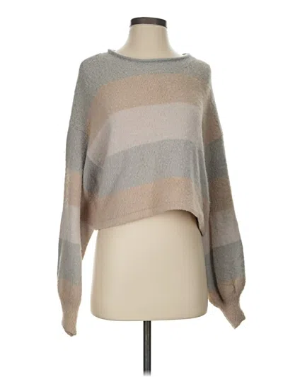 Pre-owned Lulus Pullover Sweater In Gray