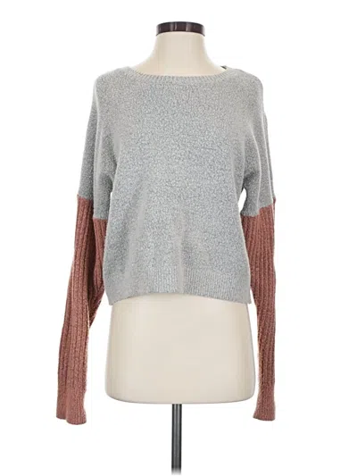Pre-owned Lulus Pullover Sweater In Gray