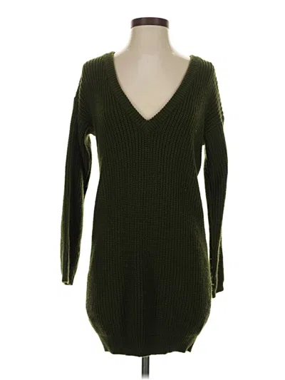 Pre-owned Lulus Pullover Sweater In Green