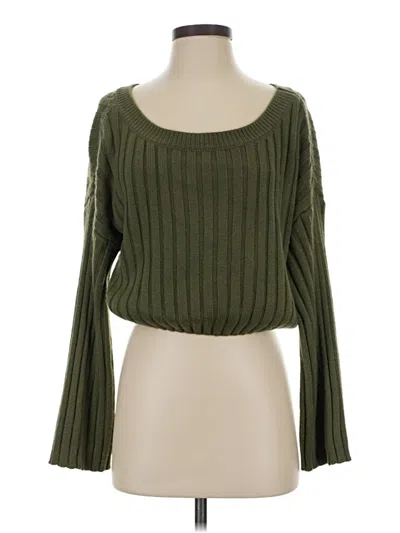 Pre-owned Lulus Pullover Sweater In Green