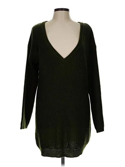 Pre-owned Lulus Pullover Sweater In Green