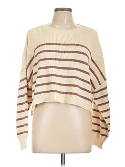 Pre-owned Lulus Pullover Sweater In Ivory