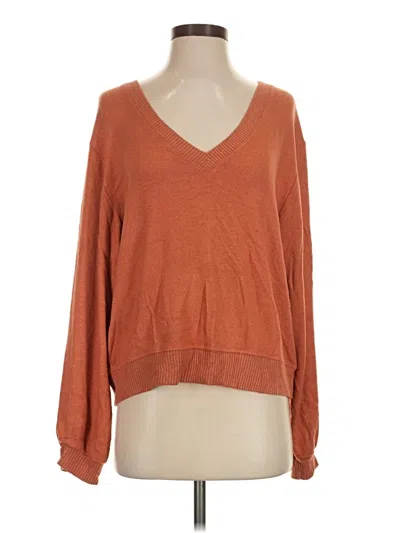 Pre-owned Lulus Pullover Sweater In Orange