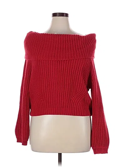 Pre-owned Lulus Pullover Sweater In Red