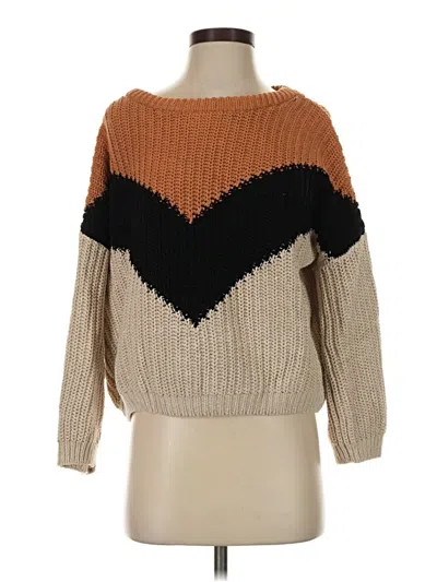 Pre-owned Lulus Pullover Sweater In Tan