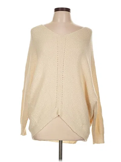 Pre-owned Lulus Pullover Sweater In Tan