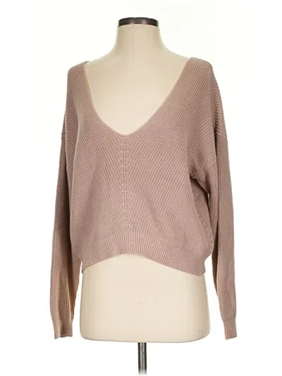 Pre-owned Lulus Pullover Sweater In Tan