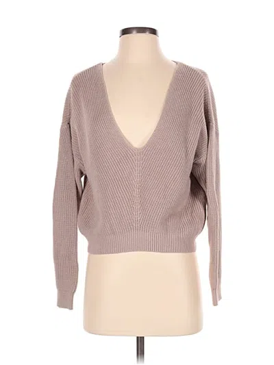 Pre-owned Lulus Pullover Sweater In Tan