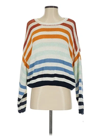 Pre-owned Lulus Pullover Sweater In White