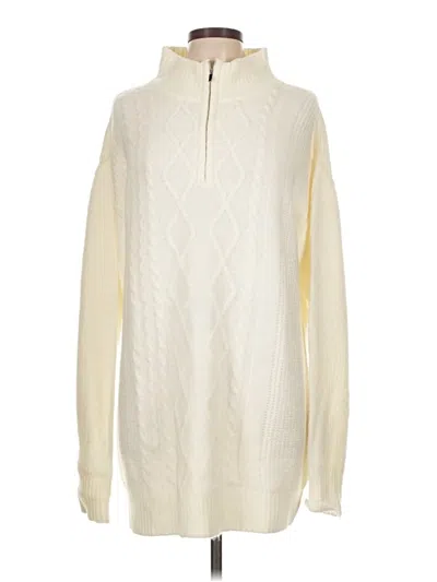 Pre-owned Lulus Pullover Sweater In White