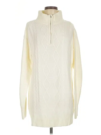 Pre-owned Lulus Pullover Sweater In White