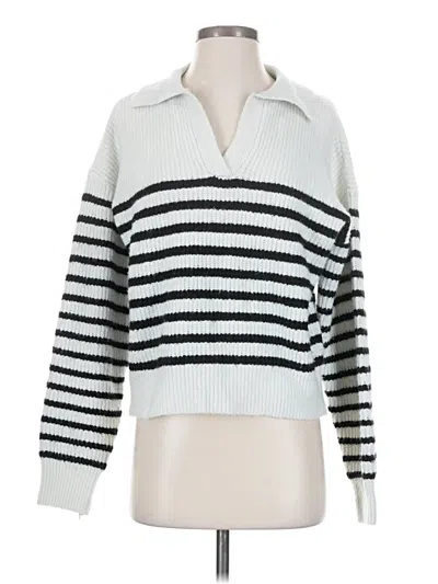 Pre-owned Lulus Pullover Sweater In White