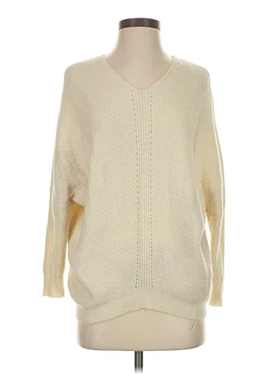 Pre-owned Lulus Pullover Sweater In White