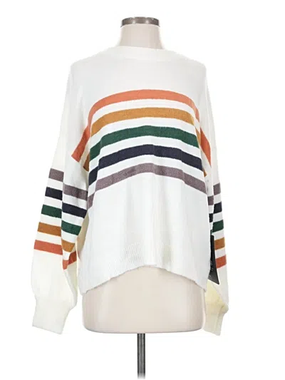 Pre-owned Lulus Pullover Sweater In White