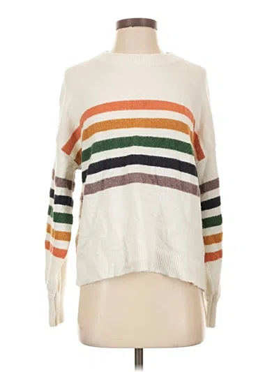 Pre-owned Lulus Pullover Sweater In White